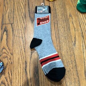 Blue Q Gray and Black Casual Socks